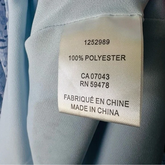 House of Harlow SHONA JOY Mock Neck Flowy Smocked Mini Dress Coquette SIZE LARGE - Picture 5 of 10